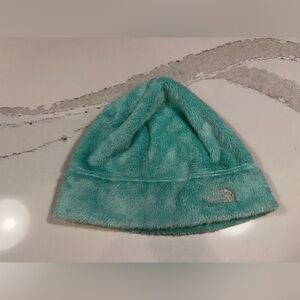 North Face aqua fleece hat Adults one size